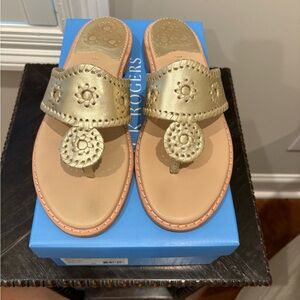 Jack Rogers Gold  Sandals